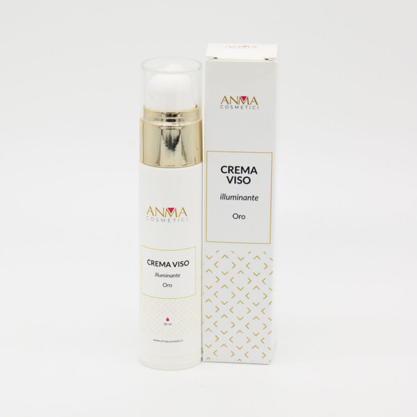 Crema viso illuminante oro